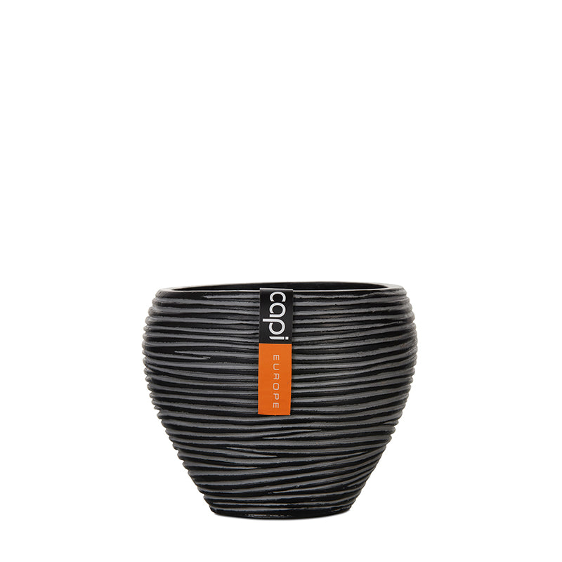 Rib Vase Tapered Round